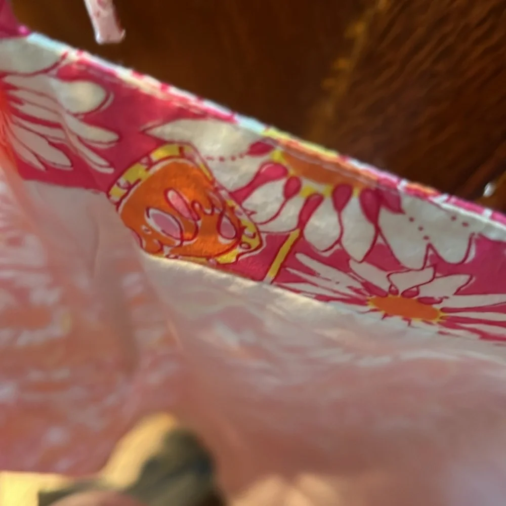 Lilly Pulitzer spaghetti strap dress sundress 8 butterfly white label floral - Picture 6 of 7